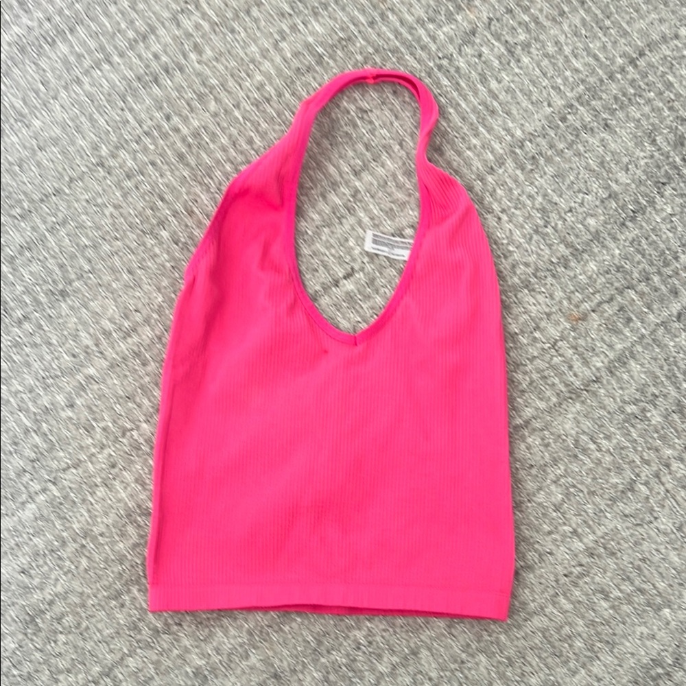 Out From Under Vibrant Pink Ribbed Tank